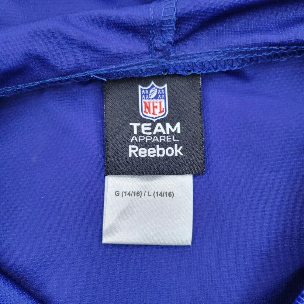 Reebok Jacket Boys‎ Large Windbreaker Rain Coat Hoodie Football Superbowl Tampa